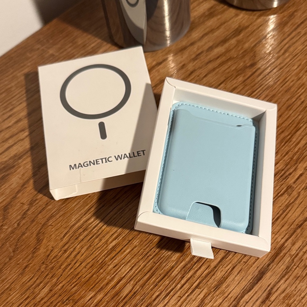 Light Blue Magnetic Wallet